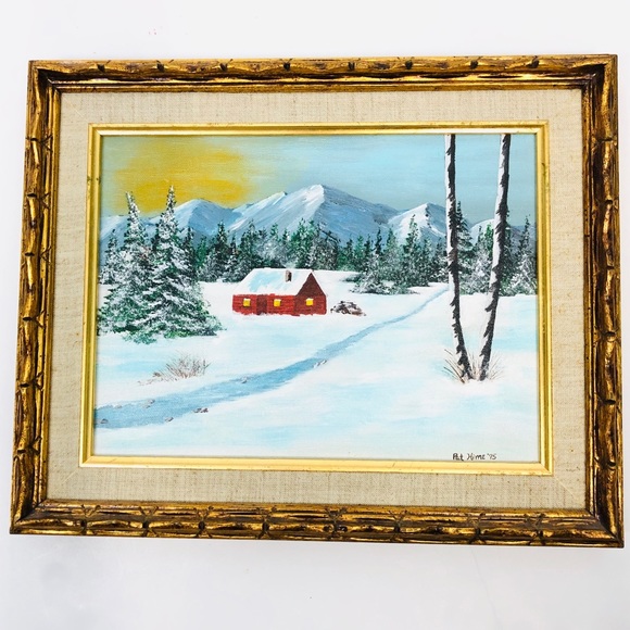 Original VTG ‘75 Framed Oil Painting